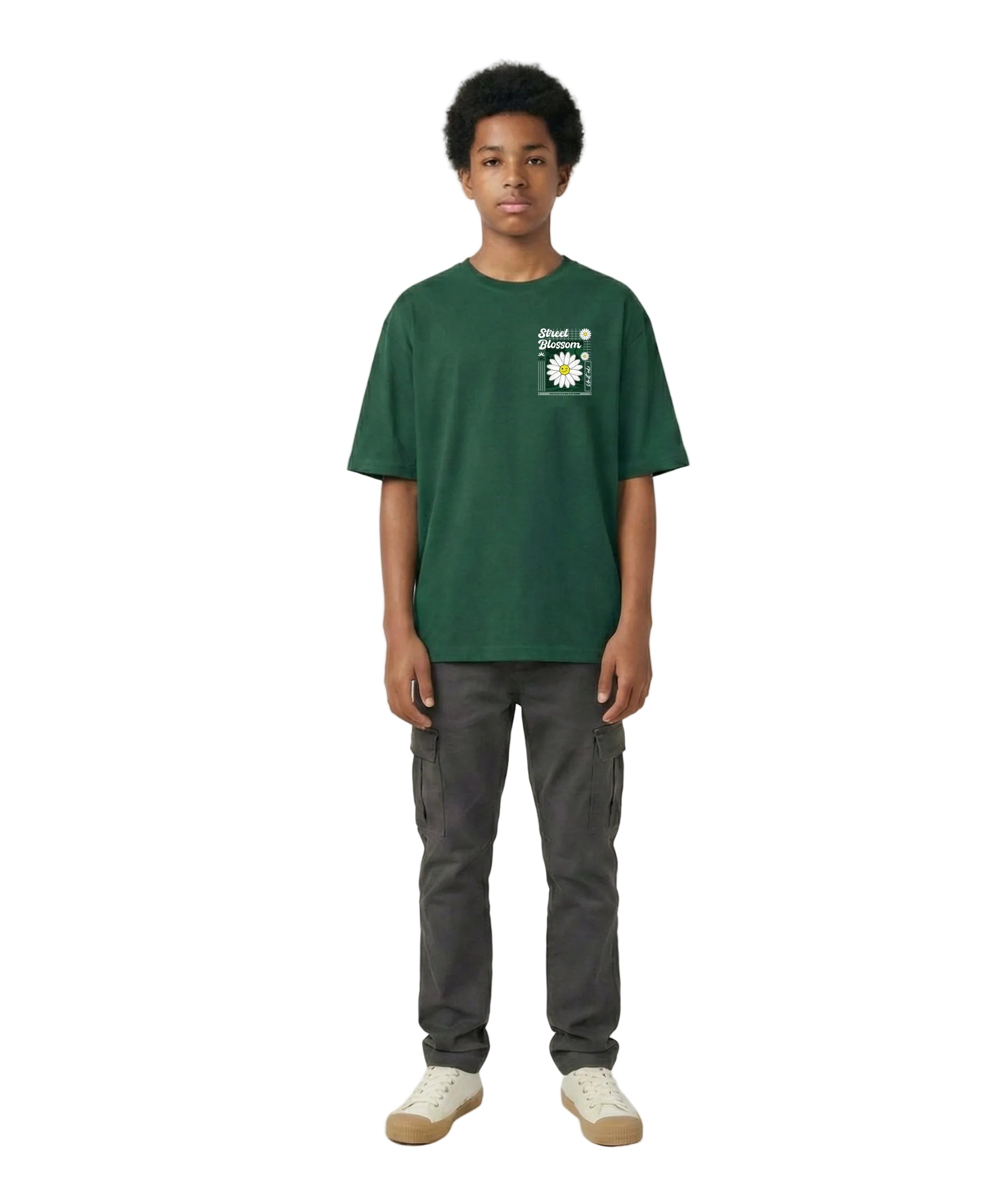 T-shirt Oversize - BLOSSOM - GARDEN GREEN