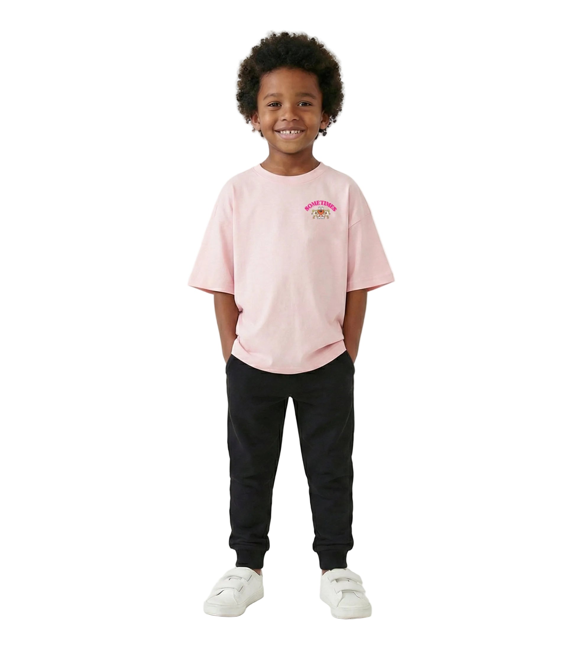 T-shirt Oversize - SOMETIMES - LT PINK