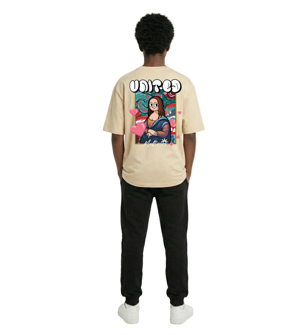 T-shirt Oversize - MULTIVERS - TAUPE