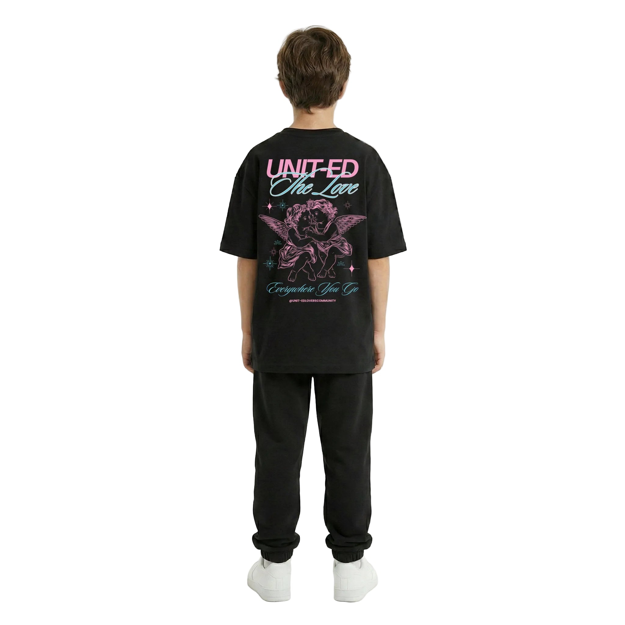 T-shirt Oversize - LOVERS - BLACK